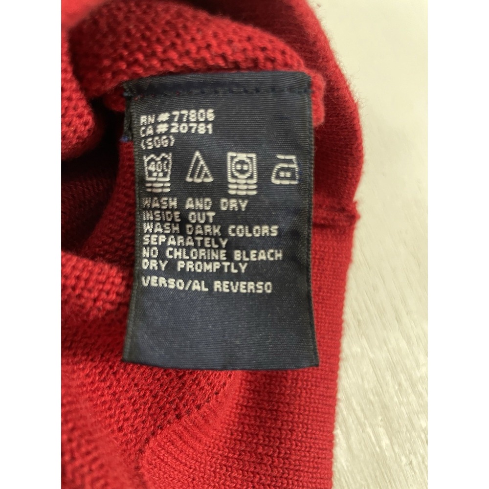 Tommy Hilfiger Men's Golf Red Sweater Vest 90s XL Grandpa Dad VTG Classic Preppy - Picture 16 of 16